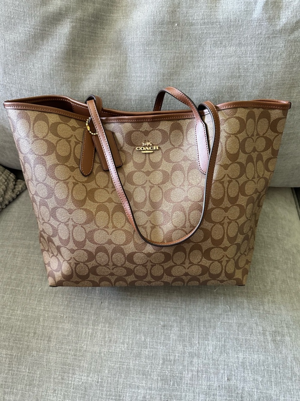 Coach Signature Brown Tote